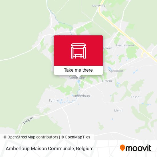 Amberloup Maison Communale map