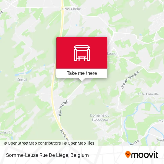 Somme-Leuze Rue De Liège map