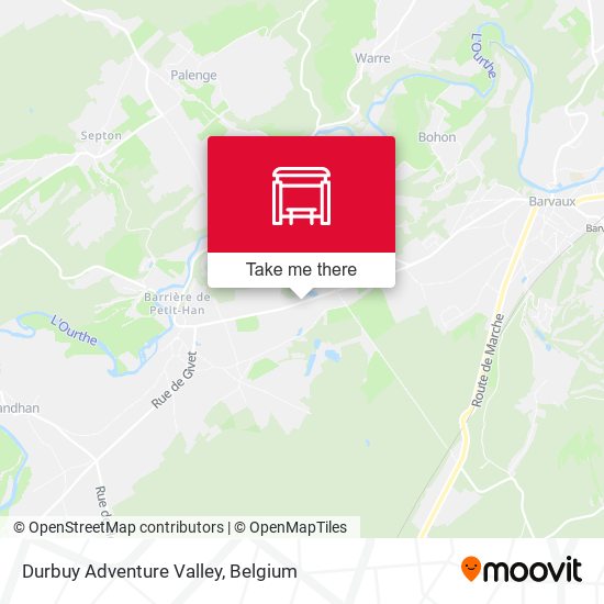 Durbuy Adventure Valley map
