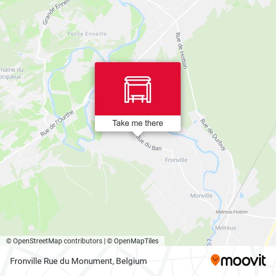Fronville Rue du Monument map