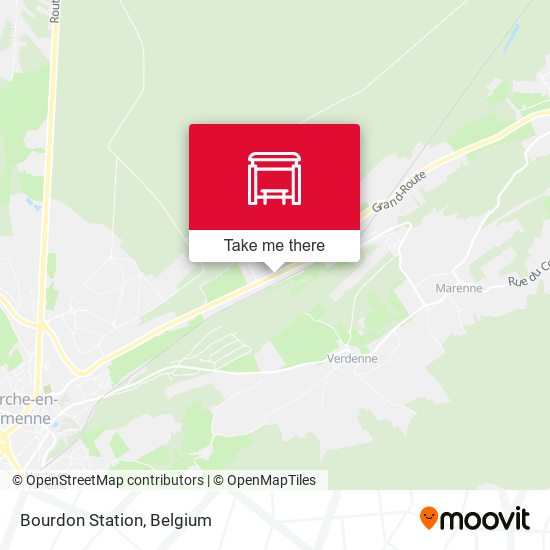 Bourdon Station map