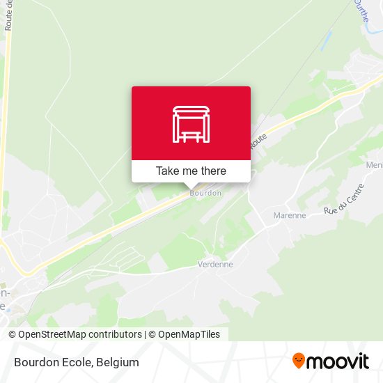 Bourdon Ecole map