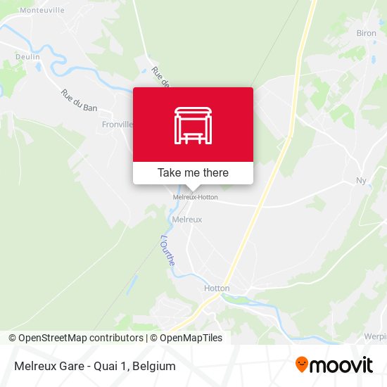 Melreux Gare - Quai 1 map