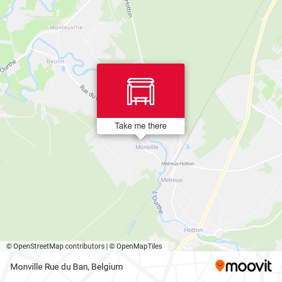 Monville Rue du Ban map