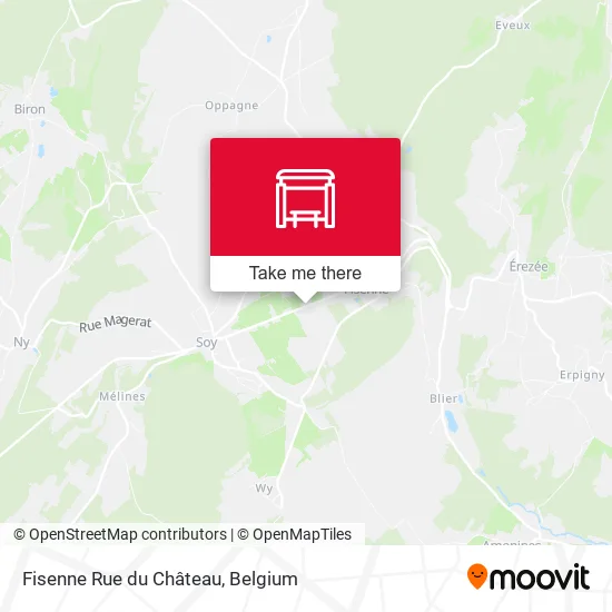 Fisenne Rue du Château map