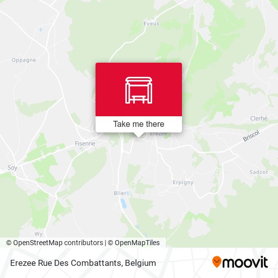 Erezee Rue Des Combattants map