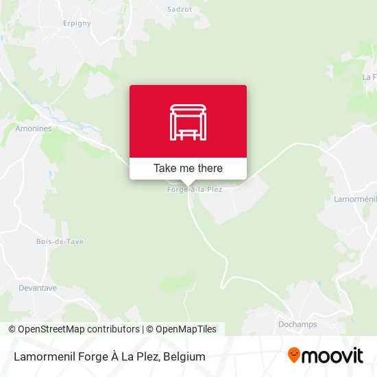 Lamormenil Forge À La Plez map