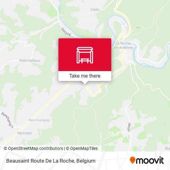Beausaint Route De La Roche map