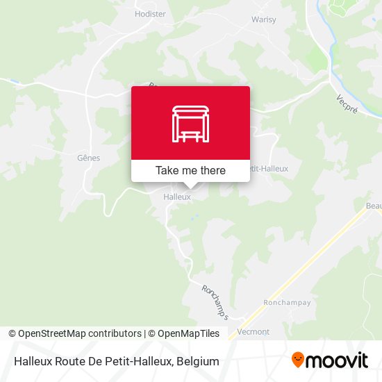 Halleux Route De Petit-Halleux plan