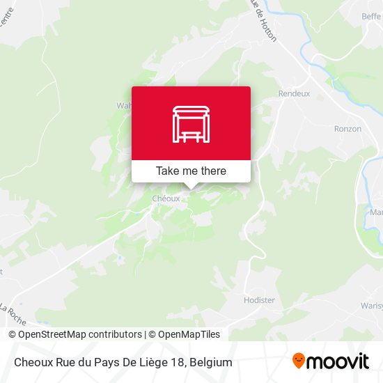 Cheoux Rue du Pays De Liège 18 map