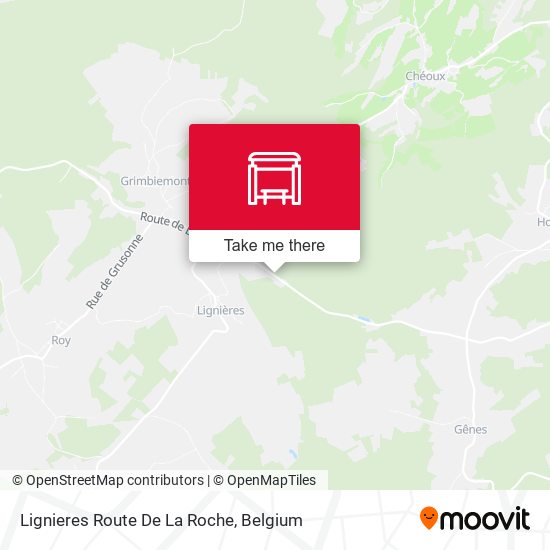 Lignieres Route De La Roche map