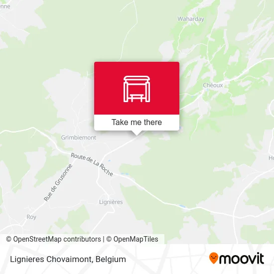 Lignieres Chovaimont map