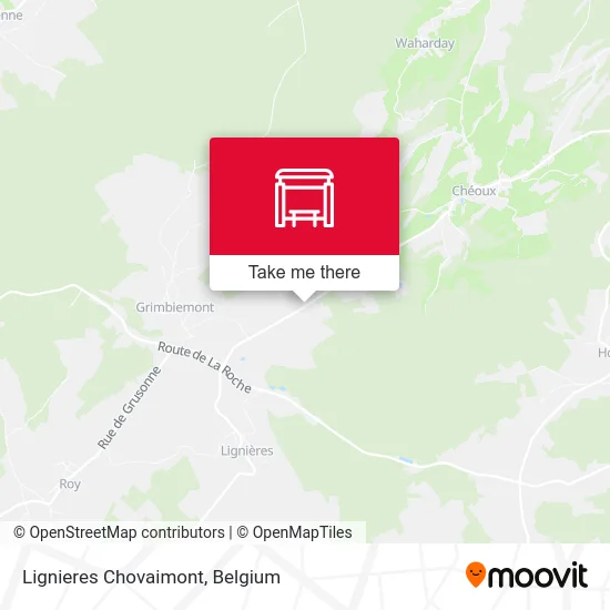 Lignieres Chovaimont map