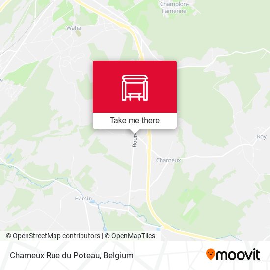 Charneux Rue du Poteau plan