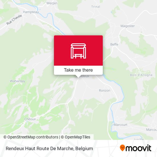 Rendeux Haut Route De Marche map