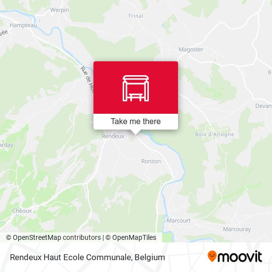 Rendeux Haut Ecole Communale map