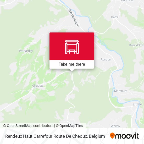 Rendeux Haut Carrefour Route De Chéoux plan