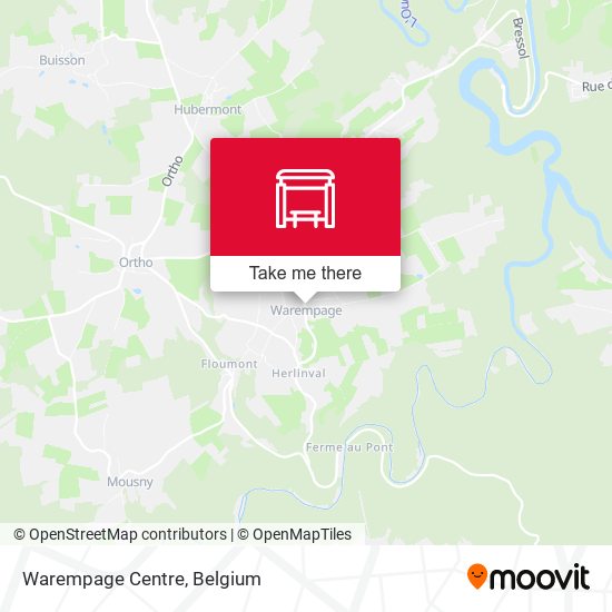 Warempage Centre map