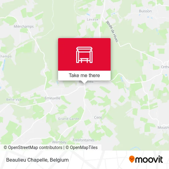 Beaulieu Chapelle map