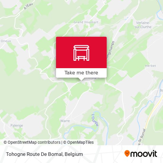 Tohogne Route De Bomal map