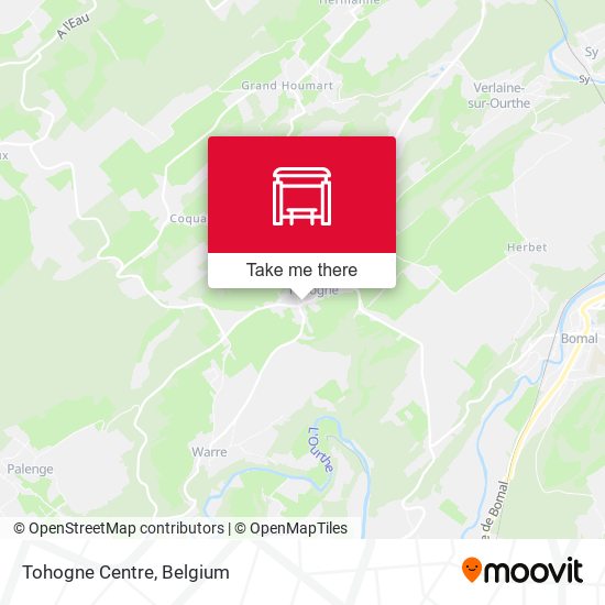 Tohogne Centre map