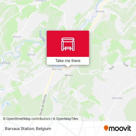 Barvaux Station map