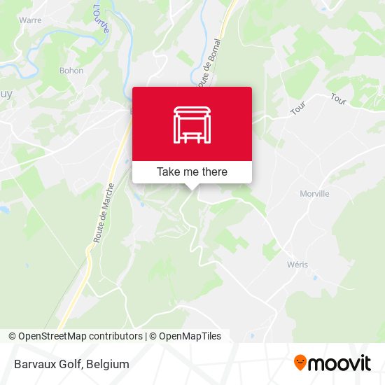 Barvaux Golf map