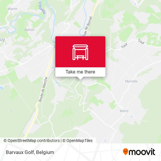 Barvaux Golf map