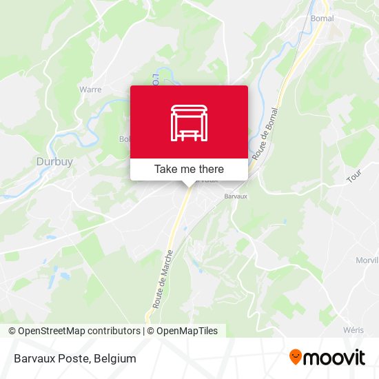 Barvaux Poste map