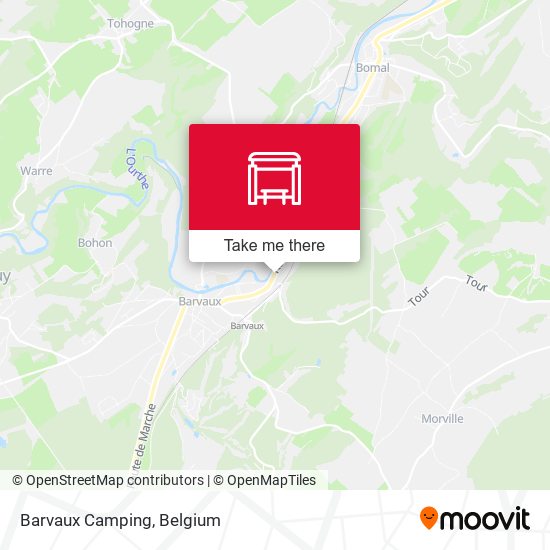 Barvaux Camping map