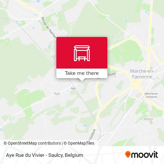 Aye Rue du Vivier - Saulcy map