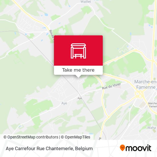 Aye Carrefour Rue Chantemerle map