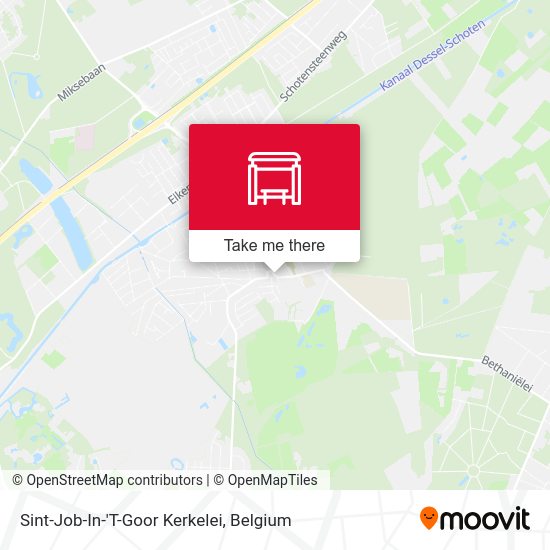 Sint-Job-In-'T-Goor Kerkelei map