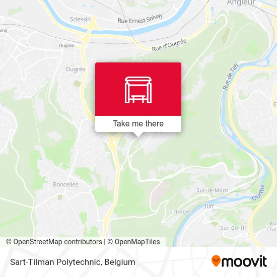 Sart-Tilman Polytechnic map