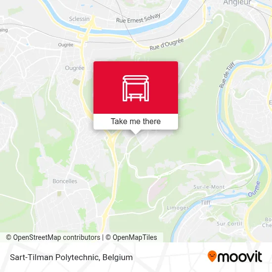 Sart-Tilman Polytechnic map