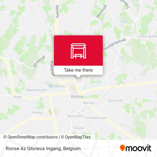 Ronse Az Glorieux Ingang map