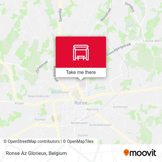 Ronse Az Glorieux map