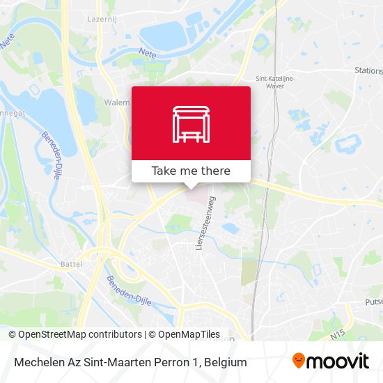 Mechelen Az Sint-Maarten Perron 1 map