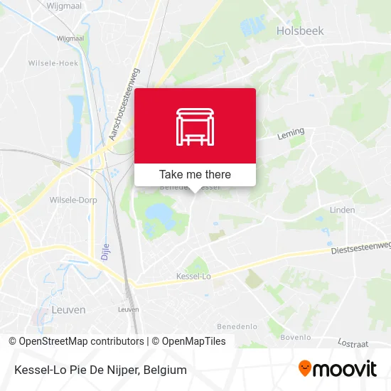 Kessel-Lo Pie De Nijper map