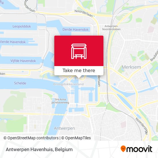 Antwerpen Havenhuis map