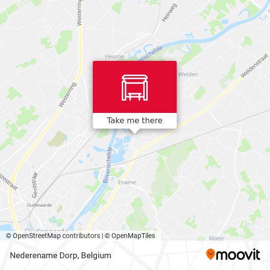 Nederename Dorp map