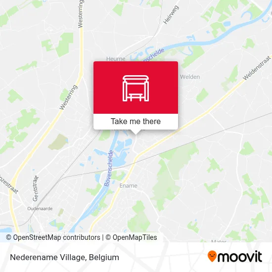 Nederename Village map