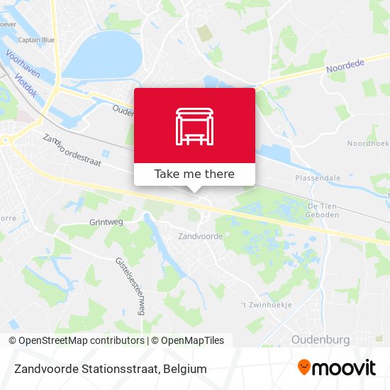 Zandvoorde Stationsstraat plan