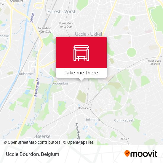 Uccle Bourdon map