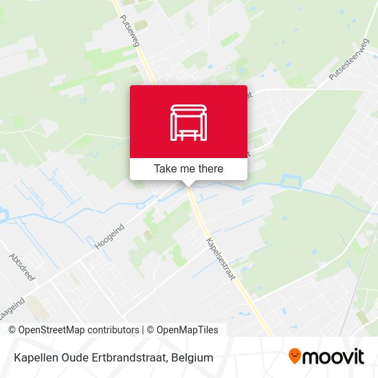 Kapellen Oude Ertbrandstraat plan