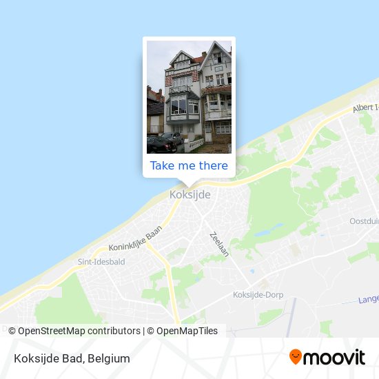 Koksijde Bad map