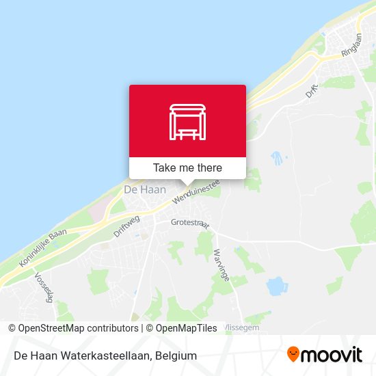 De Haan Waterkasteellaan map