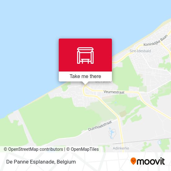 De Panne Esplanade plan