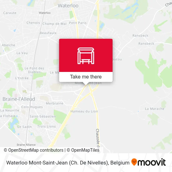 Waterloo Mont-Saint-Jean (Nivelles Road) map