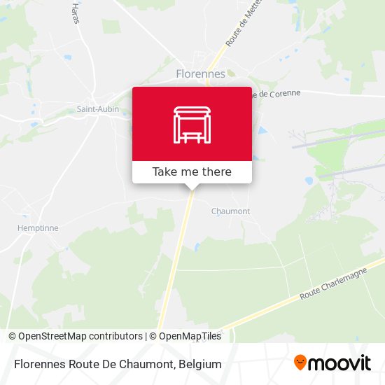 Florennes Route De Chaumont map